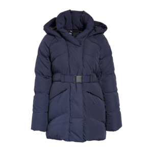 Manteau d'hiver pour femme, imperméable, avec ceinture, en duvet, chaud, noir, veste matelassée avec capuche longue, coupe ample, décontractée, tendance pour l'hiver - Product Image 4
