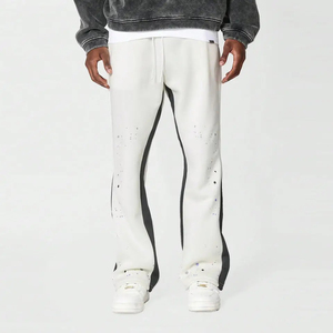 Men's Hip Hop Sport <b>Flare</b> Pants Loose Quality Soft Plain Trousers Blended Fabric Sweat Trousers Assured Comfortable <b>Sweatpants</b> - Product Image 3