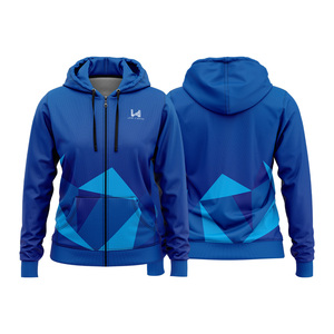 Sweat à capuche zippé pour femme, brodé, doublé en polaire polyester/coton, séchage rapide, pour le sport et les loisirs, automne, printemps, hiver - Product Image 1