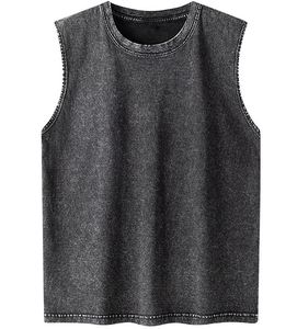เสื้อกล้ามคอกลมทรงสปอร์ตสำหรับผู้ชาย LUXE ATTIRE INDUSTRY ผ้าฝ้าย 100% ระบายอากาศได้ดี นุ่มสบาย เหมาะสำหรับใส่ในฤดูร้อน บริการ OEM ขายส่ง - Product Image 1