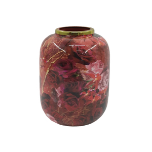 Luxury Design Metal Round <b>Flower</b> Vase Enamel Finished for Home Living Room & Tabletop Decoration Customized Handmade Metal Vase - Product Image 4