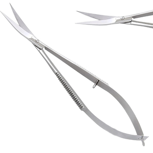 Tijeras de Manicura Curvas de Acero Inoxidable para Diestros, Tijeras de Precisión para Dar Forma a Cejas y Pestañas - Product Image 3
