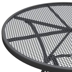 Ensemble de salle à manger de jardin pliable anthracite de taille moyenne en treillis métallique pour repas en extérieur - Product Image 6