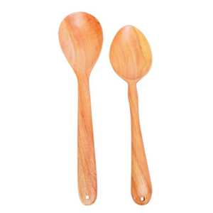 Espátula de madera de neem 100% natural – Espátula de cocina y mezcla con mango largo, antiadherente, segura para alimentos - Product Image 6