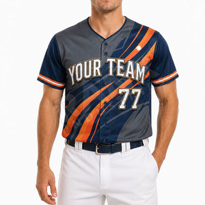Camiseta de Béisbol de Primera Calidad, Nuevo Diseño, Camiseta de Béisbol para Hombre, MOQ Bajo, Camiseta de Béisbol Transpirable - Product Image 3