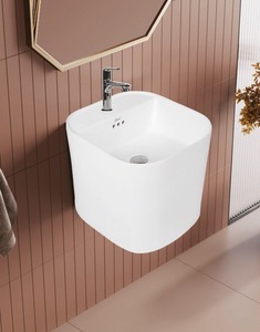 Vente chaude : Lavabo mural profond moderne de haute qualité, Série Impériale, 420x450x400mm (16"x18"), capacité 9L, UPC, pour Hôtels et Hôpitaux - Product Image 1