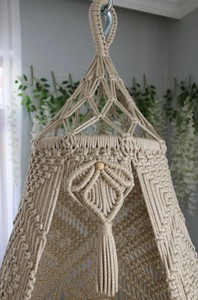 Handmade Macrame <b>Swing</b> Chair: Boho Hanging Balcony Decor - Product Image 3