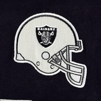 Blouson bomber blanc Oakland Raiders pour homme, logo brodé, col montant, vêtement décontracté pour l'automne