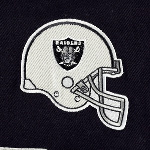 Chaqueta Bomber Blanca de los Oakland Raiders para Hombre, con Logotipo Bordado, Cuello Alto, Estilo Casual para Otoño - Product Image 5
