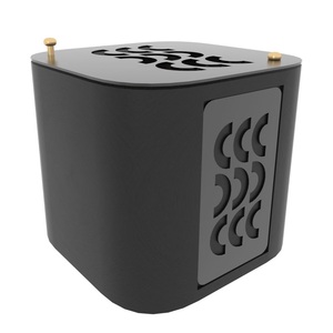 Quemador de Incienso de Metal Negro Mate Moderno de Lujo, Quemador de Bakhoor Árabe al por Mayor, Incensario de Aroma Oud Mubkhar, Decoración para el Hogar, Juego de Mubkhar - Product Image 1