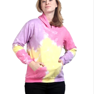 Sudadera con Capucha Tie Dye para Mujer, Estilo Chic, Estampado Pastel, Premium, Ligera, Transpirable, para Uso Diario - Product Image 1