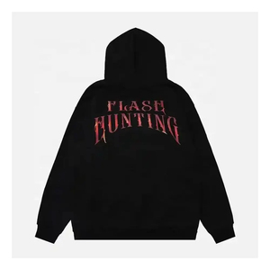 Nouvel arrivage : Sweat à capuche zippé pour homme, 100% haute qualité, avec impression de logo personnalisé, effet délavé à l'acide, couleur unie, faible MOQ - Product Image 4