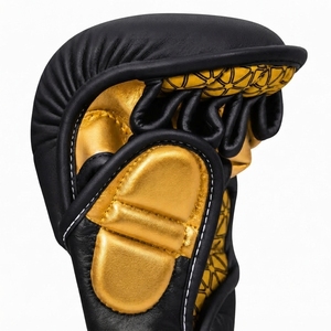 Gants de combat MMA en cuir de qualité supérieure, professionnels, pour le sparring, avec poignées, imperméables, logo personnalisé, gants de grappling - Product Image 3