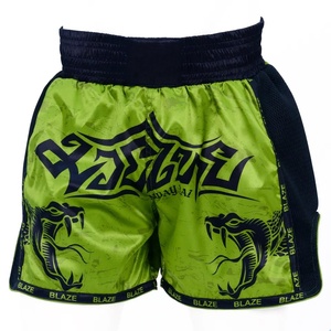 Shorts de Entrenamiento de Lucha Unisex Ligeros para Muay Thai, MMA y Boxeo, con Logotipo Personalizado al por Mayor, 100% Poliéster, Color Personalizado - Product Image 3