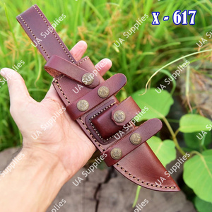 Étui de couteau vintage Western Pancake en cuir fait main sur mesure, pour port horizontal, étui de ceinture pour couteau pliant, chasse, EDC - Product Image 2
