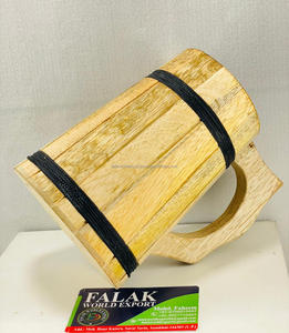 Taza de madera clásica para oficina en casa, Hotel, taza de cerveza de madera, taza de té con mayorista de alta calidad de Falak World export - Product Image 3