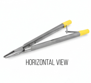 Porte-aiguille microchirurgical à pointe fine, à mâchoires droites, en acier inoxydable, instrument chirurgical réutilisable - Product Image 1