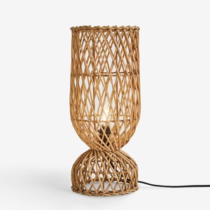Lampe de chevet moderne, lampe de bureau de luxe, support de lampe en rotin artisanal, lampes de table de la plus haute qualité - Product Image 2