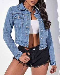 Chaquetas Vaqueras de Mujer 100% Algodón, Cómodas, Transpirables y Ecológicas, a Precio Económico, Nueva Moda, Personalizadas OEM, Lavadas - Product Image 1