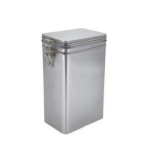 120x80x190Hmmmm Rectangular custom metal tin box with locking lid