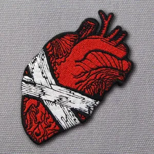 Écussons brodés personnalisés avec adhésif 3M, badges 3D, patchs entièrement brodés, étiquettes tissées à coudre ou thermocollantes pour sweats à capuche - Product Image 4