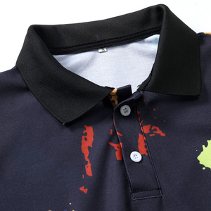 Chemise décontractée respirante unie pour homme, manches courtes, haute qualité, impression de logo personnalisé, style vintage, vente en gros - Product Image 3