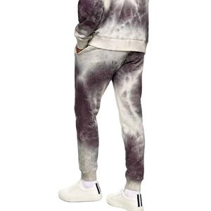 <b>Men's</b> Best Quality Comfortable Breathable <b>Tie</b>-dyed Tracksuit High-demanding Solid Hooded Plus Size Sustainably Manufactured <b>Sets</b> - Product Image 2