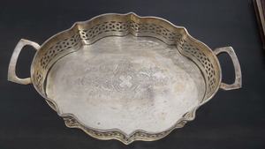 ถาดโลหะโลหะดีไซน์คลาสสิกสำหรับวางบนโต๊ะดีไซน์คลาสสิกทำมือสุดหรูถาดเสิร์ฟโลหะหรูหรา - Product Image 6