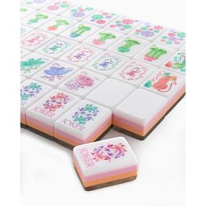 Customized 4 Layer <b>Mahjong</b> Tile <b>Set</b> 160 Pearl American Style Tiles With Carving - Product Image 4