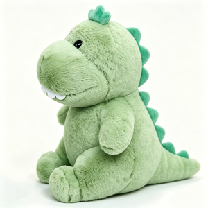 Personaliza el adorable peluche de dinosaurio verde, suave peluche de dinosaurio T-Rex, peluche de dinosaurio gordo. - Product Image 4