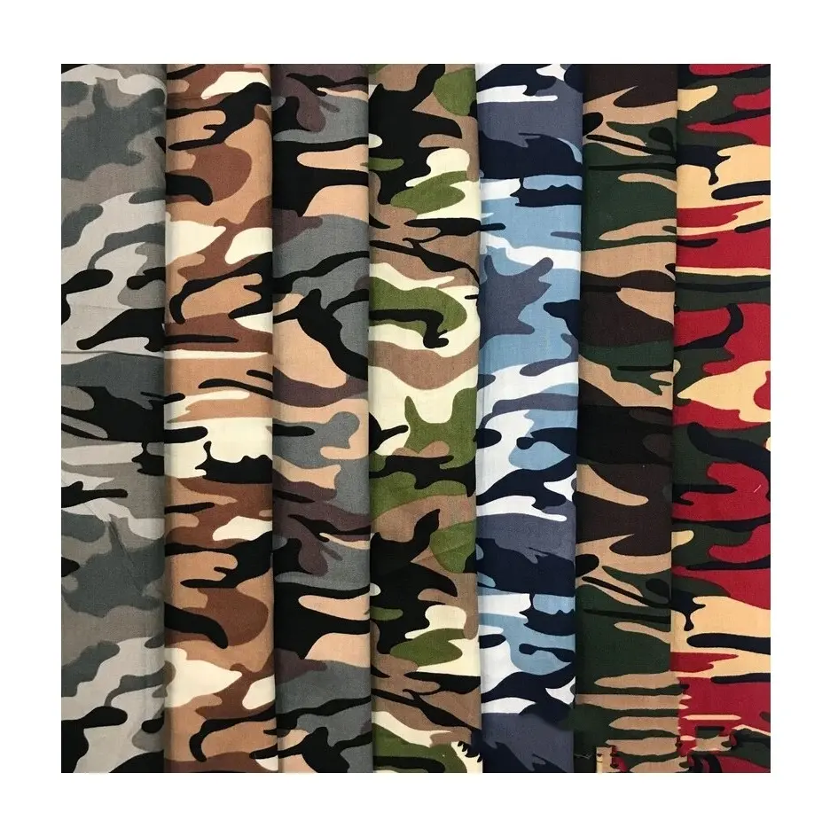 Dikke Camouflageprint Polar Fleece Stof Beide Kant Antipil Beide Kant Geborsteld Super Zacht Gemaakt Van Micro-Polyester