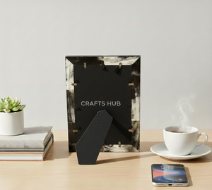 CRAFTS HUB กรอบรูปเรซิ่นฝังลายทำมือขัดเงา-แบบตั้งโต๊ะ - Product Image 5