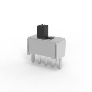 สวิตช์สไลด์ XKB Connection รุ่น SS-12D06G5 แบบมุมฉาก SPDT 3A 125V ขนาด 12.95x6.6 มม. สีดำ พร้อมตัวกระตุ้น ได้รับมาตรฐาน ROHS - Product Image 2