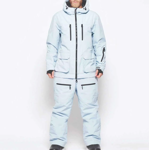 Combinaison de ski une pièce, combinaison de neige avec capuche et fourrure, imperméable, combinaison de snowboard, vêtements de sport d'hiver pour le ski - Product Image 2