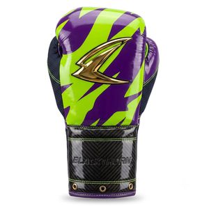 Guantes de Boxeo de Dedo Completo, Transpirables, con Protección UV, Cierre de Velcro en la Muñeca, para Adultos, Artes Marciales, Color Morado, Verde, Estampado de Cebra, Cuero PU - Product Image 1