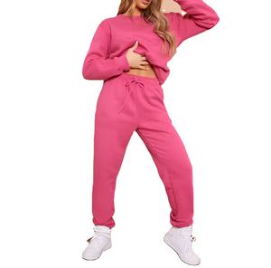 OEM personalizado de invierno de las mujeres de lana de algodón con capucha pulóver chándal Casual sólido patrón transpirable ligero de color personalizado - Product Image 1