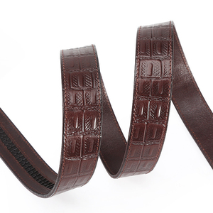 Ceinture décontractée en cuir pleine fleur de vache, design personnalisé, boucle en acier sur mesure, motif écossais, robuste, écologique, fabrication usine - Product Image 5