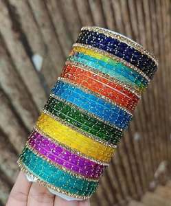 Colorful <b>Islamic</b> Wedding Jelly Bangles Set Stackable Bracelets for Women Trendy Fashion Jewelry Accessories <b>Gift</b> - Product Image 1
