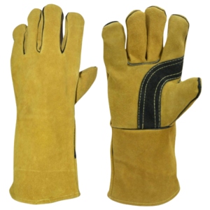 Gants de sécurité en cuir de vachette de première qualité, résistants à la chaleur, anti-étincelles, pour la lutte contre les incendies, protection des mains industrielles, gants de soudure - Product Image 1