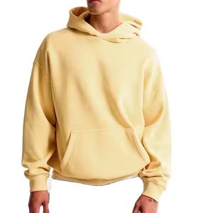 Sudadera con capucha personalizada de algodón polar grueso, forrada, antipilling, de invierno, de corte regular, informal, de color liso y con cremallera. - Product Image 1