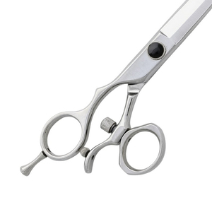 High Quality Ergonomic Swivel Thumb Hair Cutting <b>Shears</b> Silver Professional Barber Salon Scissors Razor Sharp Edge - Product Image 4