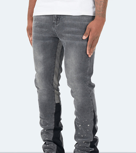 Pantalones Vaqueros Negros para Hombre, Corte Slim Recto, Algodón Elástico, Pantalones Casuales, Cinco Bolsillos, Ropa Urbana, Suaves y Duraderos - Product Image 3