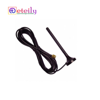 Antenne magnétique en caoutchouc ETEILY 868 MHz LoRa 3 dBi avec câble RG174 (L-3m) et connecteur SMA (M) fabriqué en Inde, Madhya Pradesh