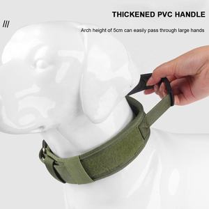 Collar Táctico para Perro con Logotipo Personalizado, Ajustable, de Lujo, Cómodo, con Correa de Nailon y Asa Acolchada de Neopreno Suave - Product Image 4