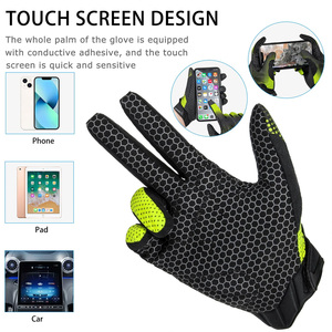 Gants de cyclisme personnalisés rembourrés pour le vélo, respirants, accessoires de fitness d'extérieur, vente en gros OEM - Product Image 4