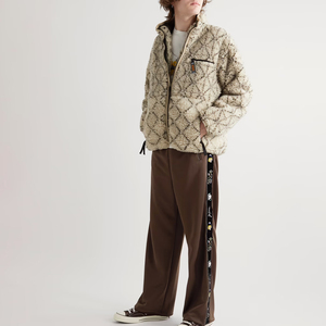 Pantalon de survêtement streetwear personnalisé, coupe évasée style hip-hop, 100% coton, ample, pour homme - Product Image 3