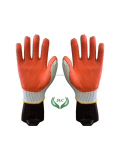 ถุงมือผ้าฝ้ายลามิเนตยางเพชรร่อง27ซม. ป้องกันการกระแทกป้องกันไฟฟ้าสถิตย์ป้องกันการกระแทกยี่ห้อ RPG ป้องกันมือและแขน - Product Image 4