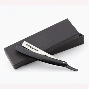 มีดโกนตรงแบบมืออาชีพพร้อมด้ามจับพลาสติก - Product Image 3