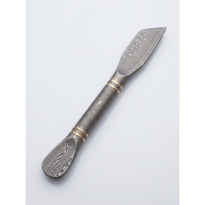 JEXMOO ENTERPRISES Cuchara de Acero de Damasco Hecha a Mano y Personalizada con Anillos Dorados, Diseño Exquisito y Lujoso, Regalo Promocional - Product Image 2