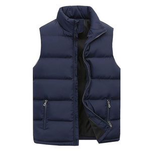 Premium Quality Men's 100% Polyester Windproof Fabric Puffer Vests Sleeveless Stand Collar Men's Puffer Vests At Low Price - Product Image 2
